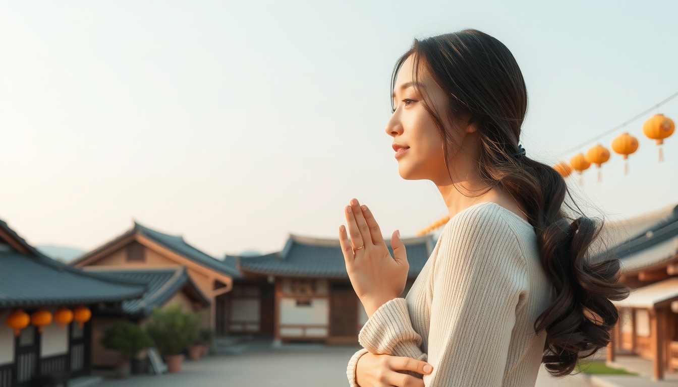 국내 여행지 추천 여행 - scenic view of Jeonju Hanok Village with traditional Korean houses and lanterns, domestic travel recommendation in Korea