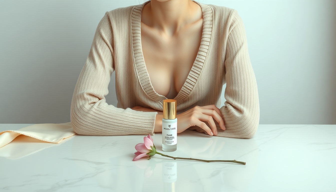 크롭 가디건 - Korean woman full body shot with face visible, wearing crop cardigan with wide jeans in spring outdoor setting, natural hands, fashion styling