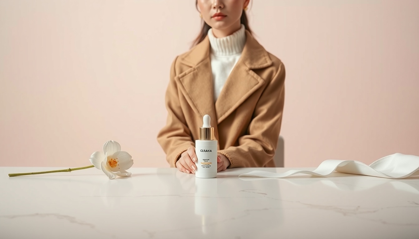 가을 코디 - Korean woman full body shot with face visible, wearing camel coat and white turtleneck, autumn street fashion, natural hands
