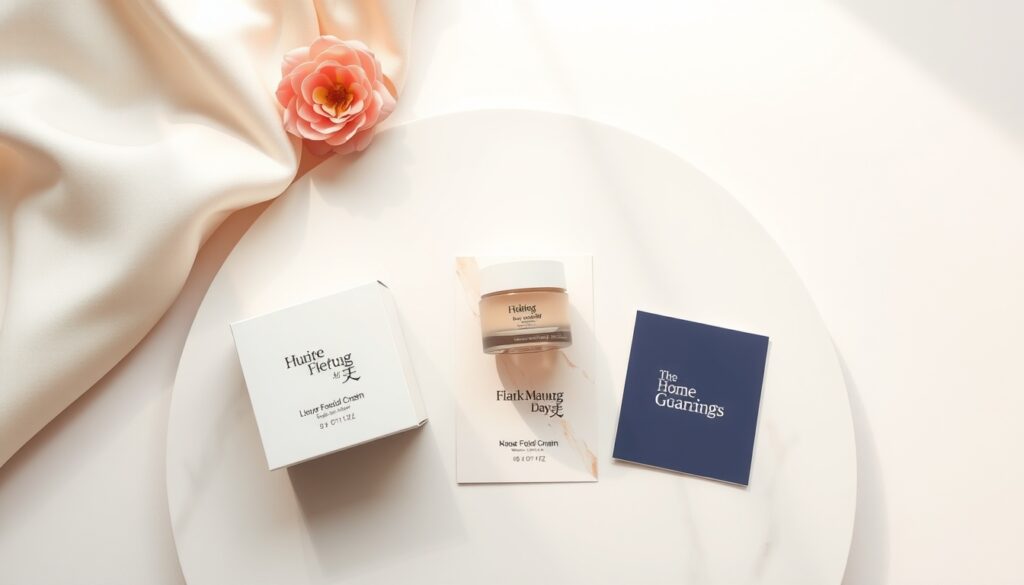 폰트 추천 - flat lay of typography design samples with Korean and English fonts on white desk, font recommendation concept