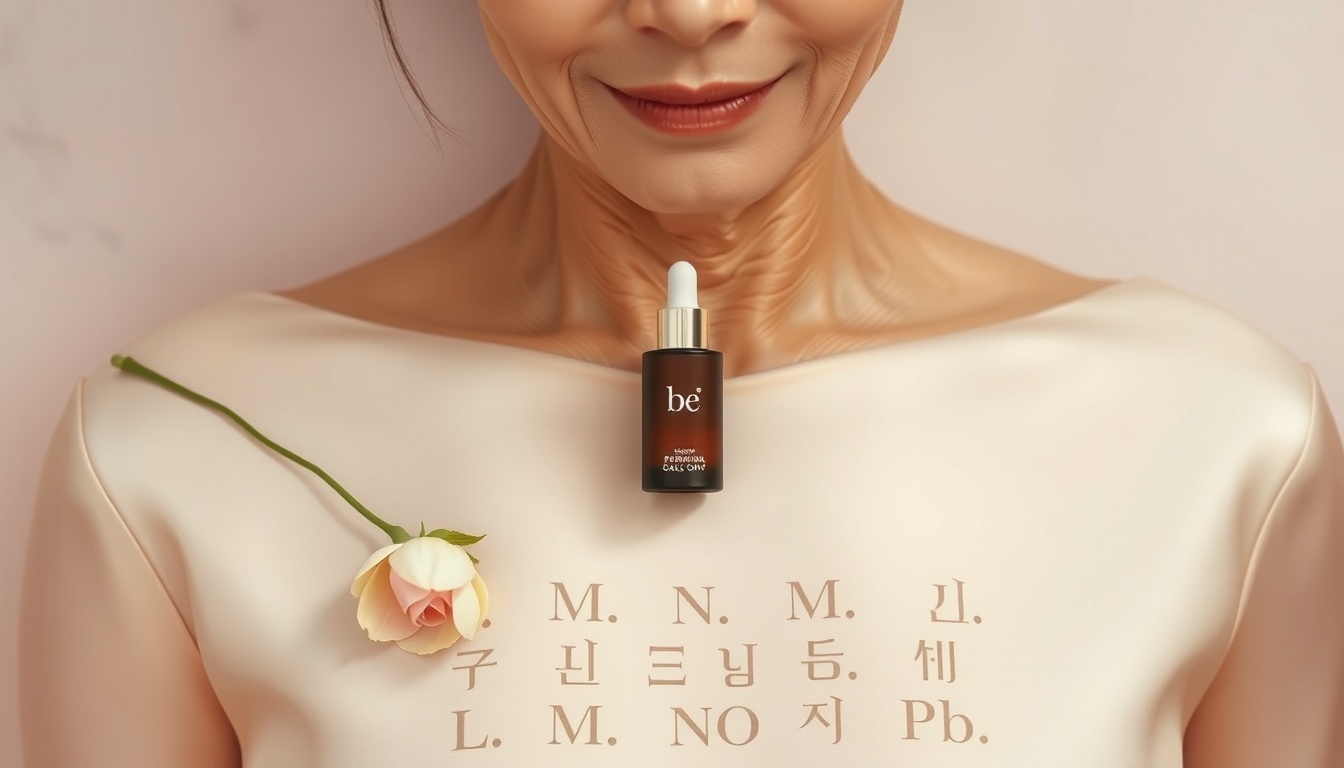 상견례 옷차림 부모님 - upper body shot of elegant Korean woman in her 50s with face visible, wearing beige blazer and pearl earrings, natural hands, at a formal restaurant, parent meeting outfit