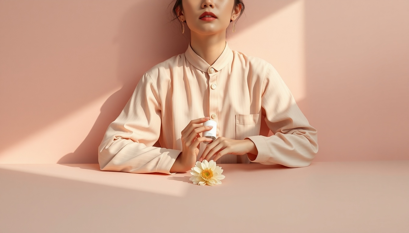 빈티지 패션 - Korean woman full body shot with face visible wearing vintage fashion outfit including plaid blazer and pleated skirt, standing on street, natural hands