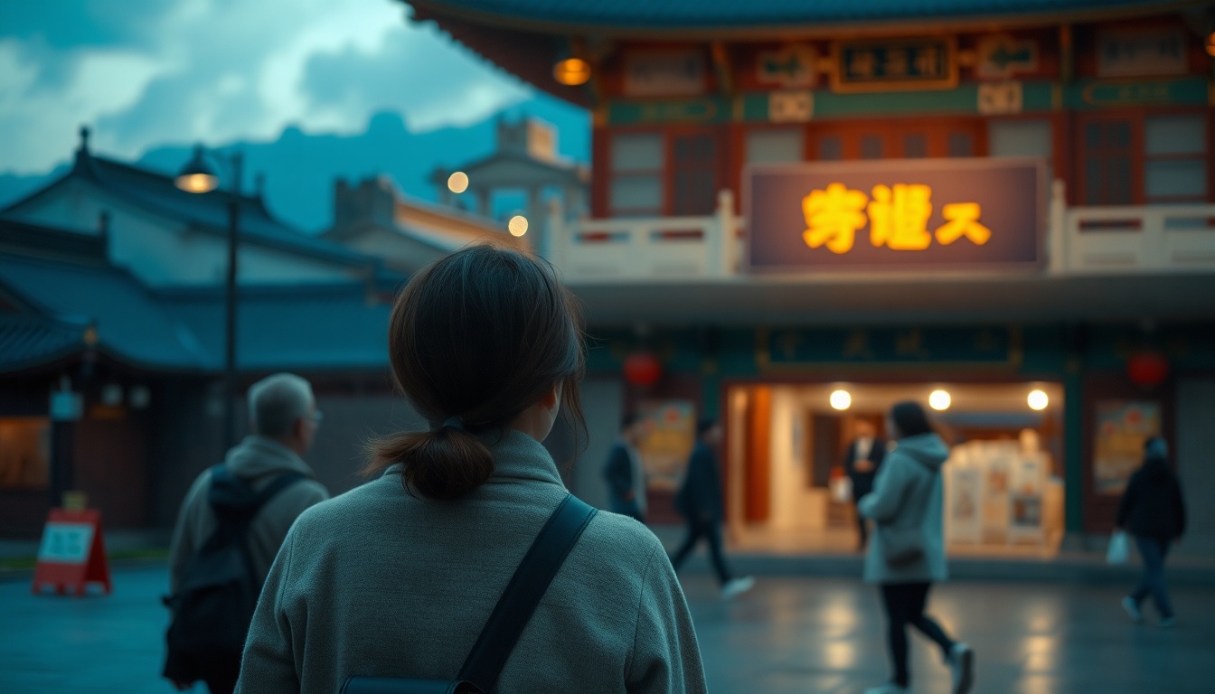 강화도 전등사 - upper body shot of Korean woman with face visible, enjoying peaceful temple stay at Jeondeungsa, wearing hanbok, natural hands holding tea cup