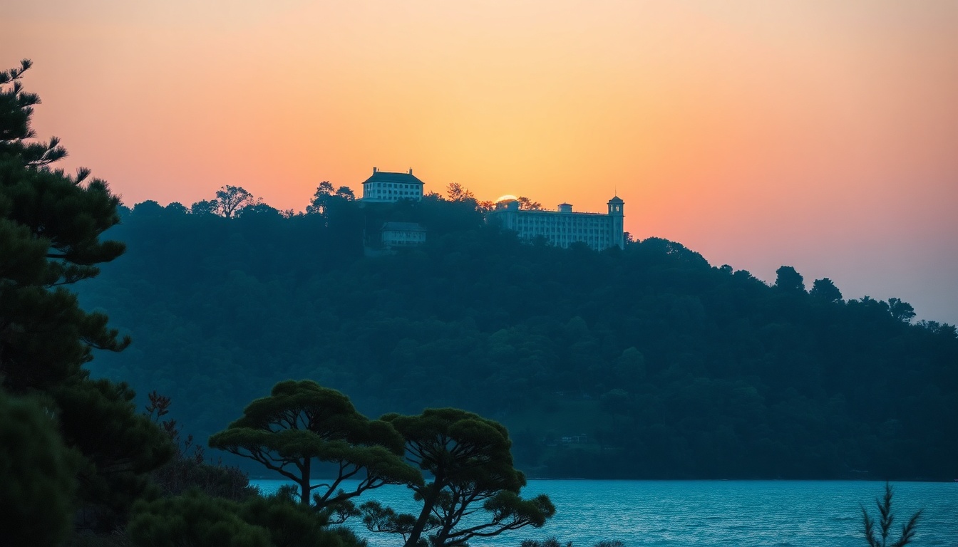 국내 여행지 추천 여행 - scenic coastal forest view in Uljin Korea, blue sea and green trees, domestic travel destination