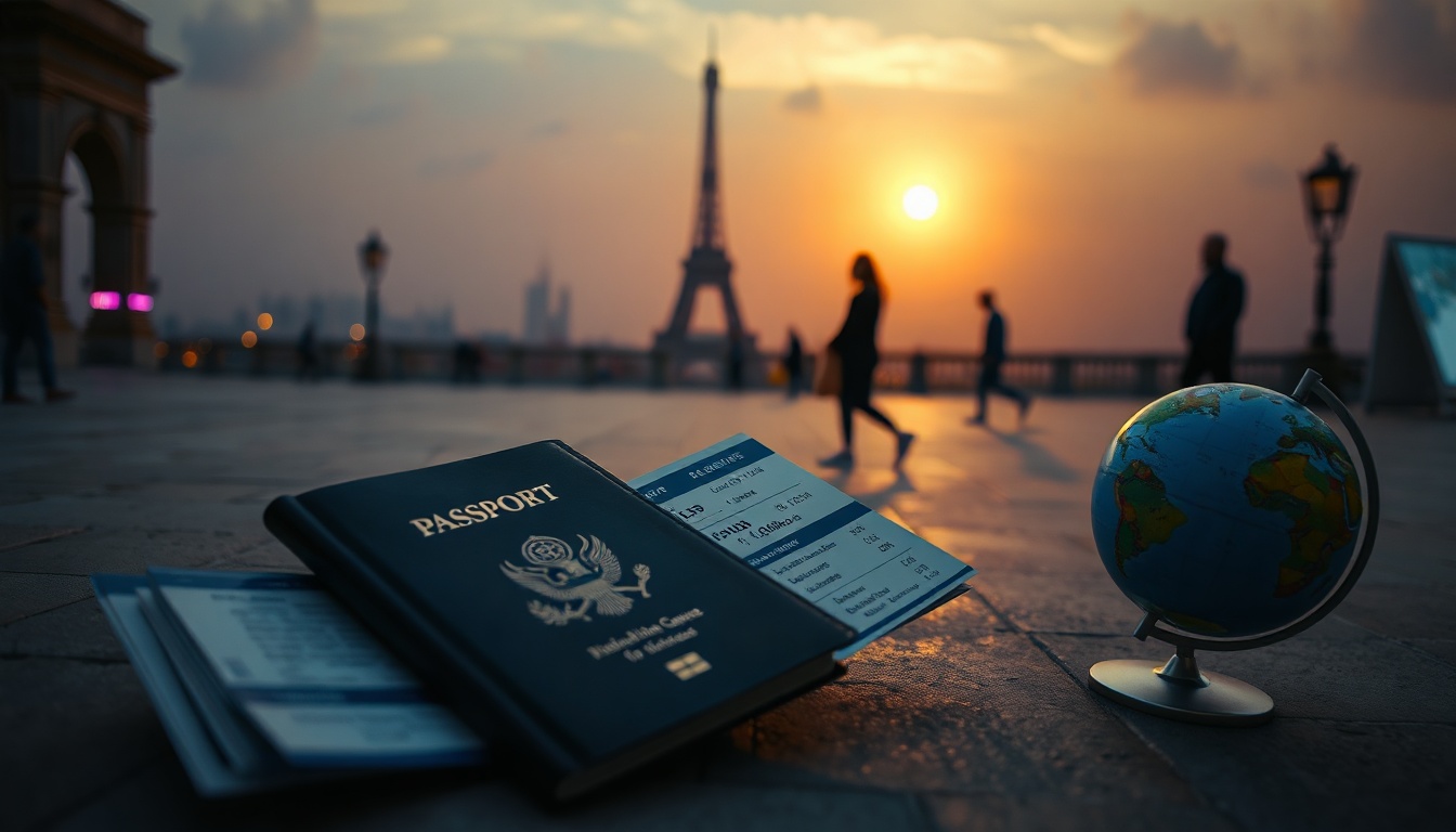 여행자 보험 추천 - flat lay of passport, airplane ticket, travel insurance document and small globe on white desk, travel insurance concept