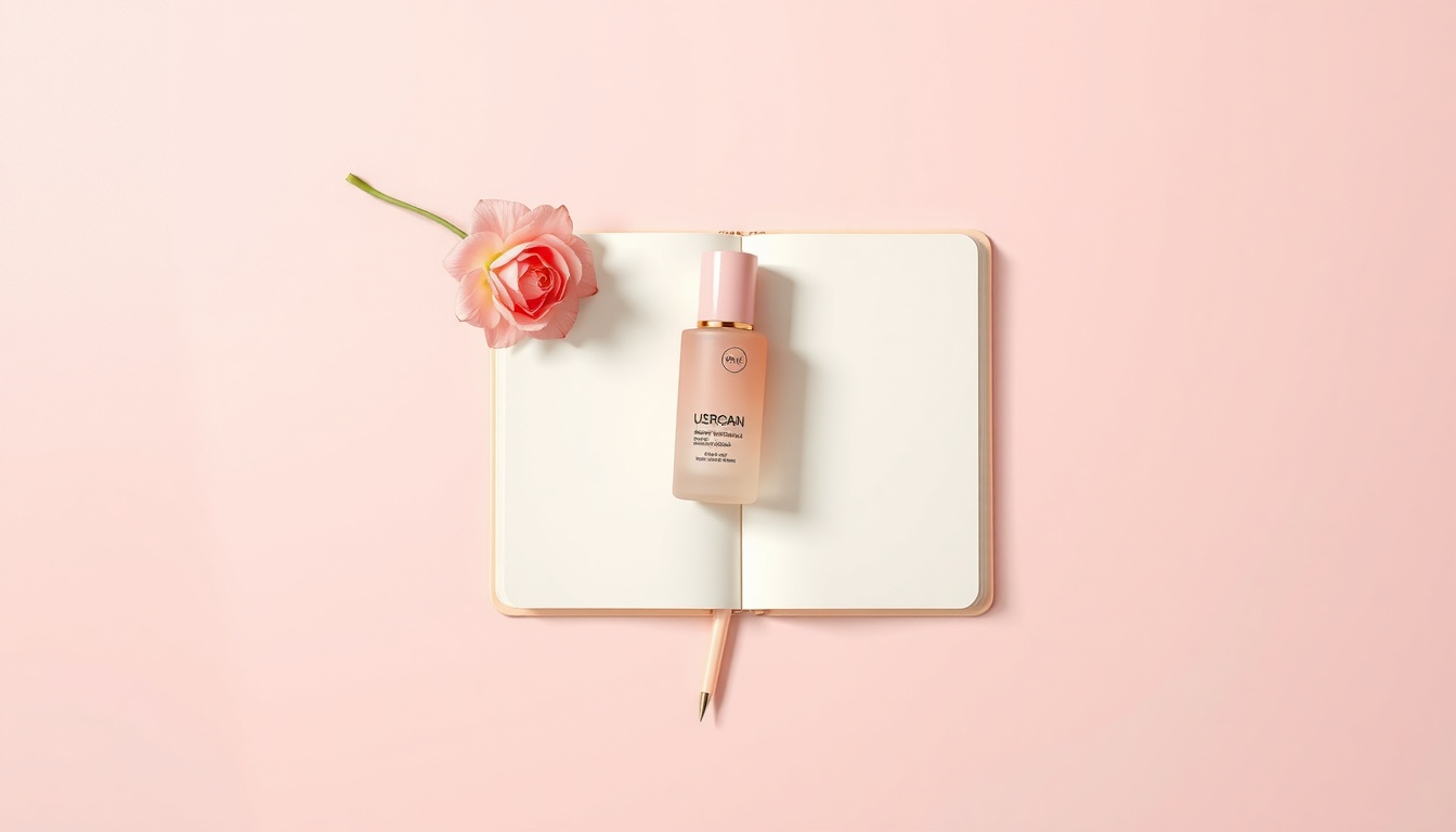 나르시시스트 - flat lay of open journal and pen on soft pink background, narcissist personality concept