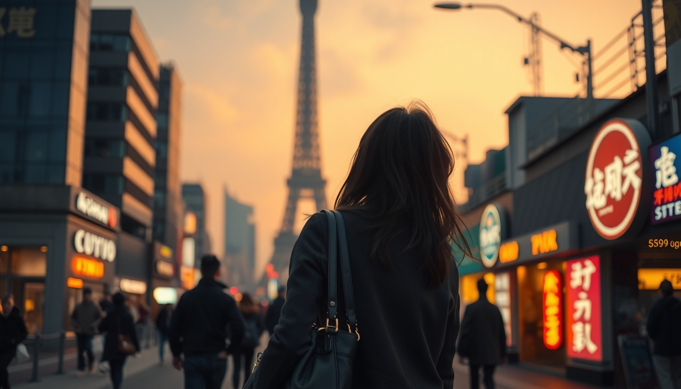 가방 추천 - Korean woman upper body shot with face visible, holding stylish shoulder bag in city street, natural hands, 2026 daily bag recommendation fashion