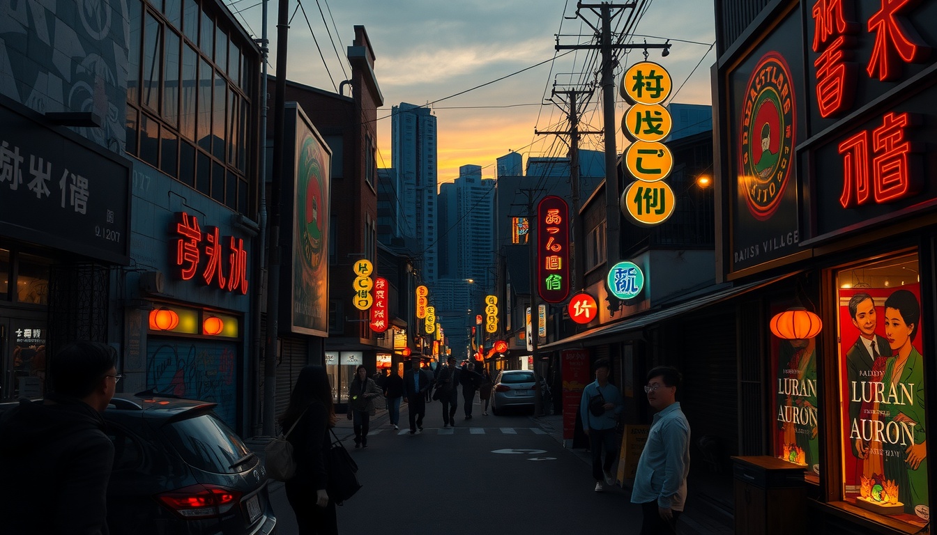 대만 타이중 - Rainbow Village Taichung Taiwan colorful wall murals street art, vibrant travel spot