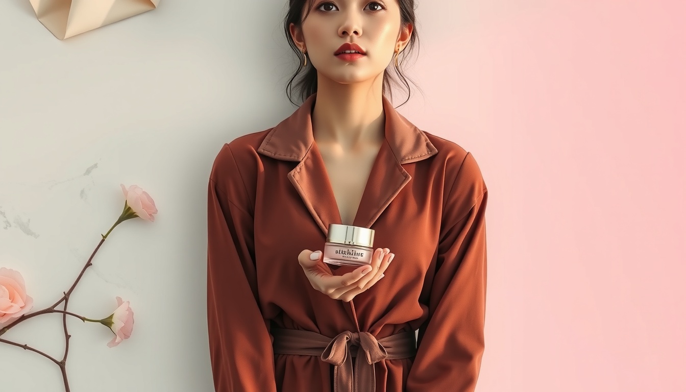 스트릿 패션 - Korean woman full body shot with face visible, wearing street fashion outfit with cargo pants and chunky sneakers on urban street background, natural hands