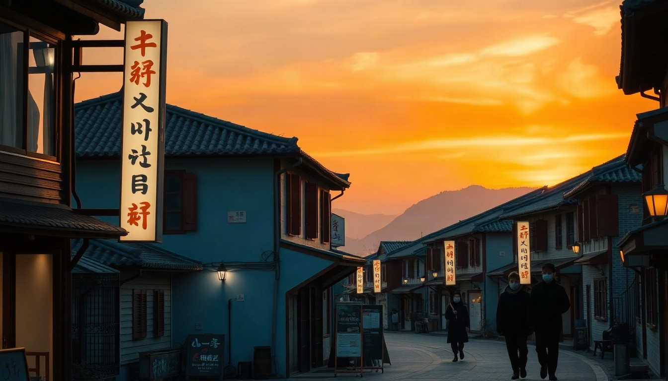 파우 요치 - Korean traditional village with colorful houses and narrow alleys, Gamcheon cultural village travel destination
