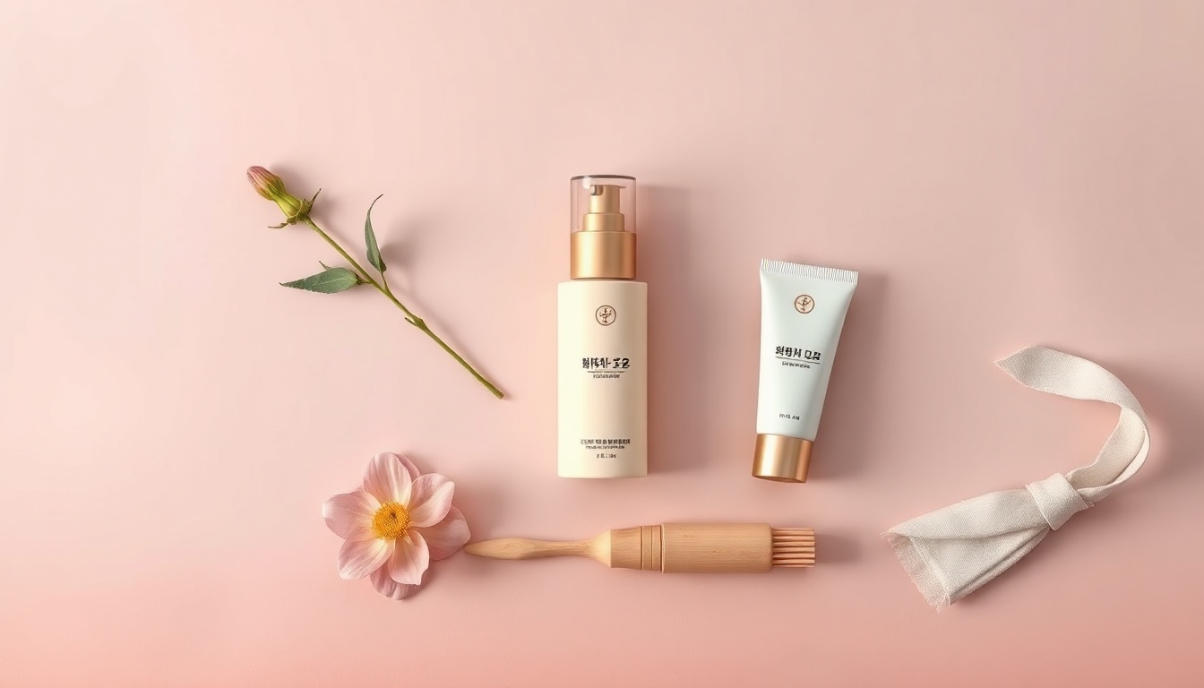 친환경 생활 - flat lay of eco-friendly lifestyle items including reusable bag, bamboo toothbrush, and glass bottle on white background, sustainable living concept