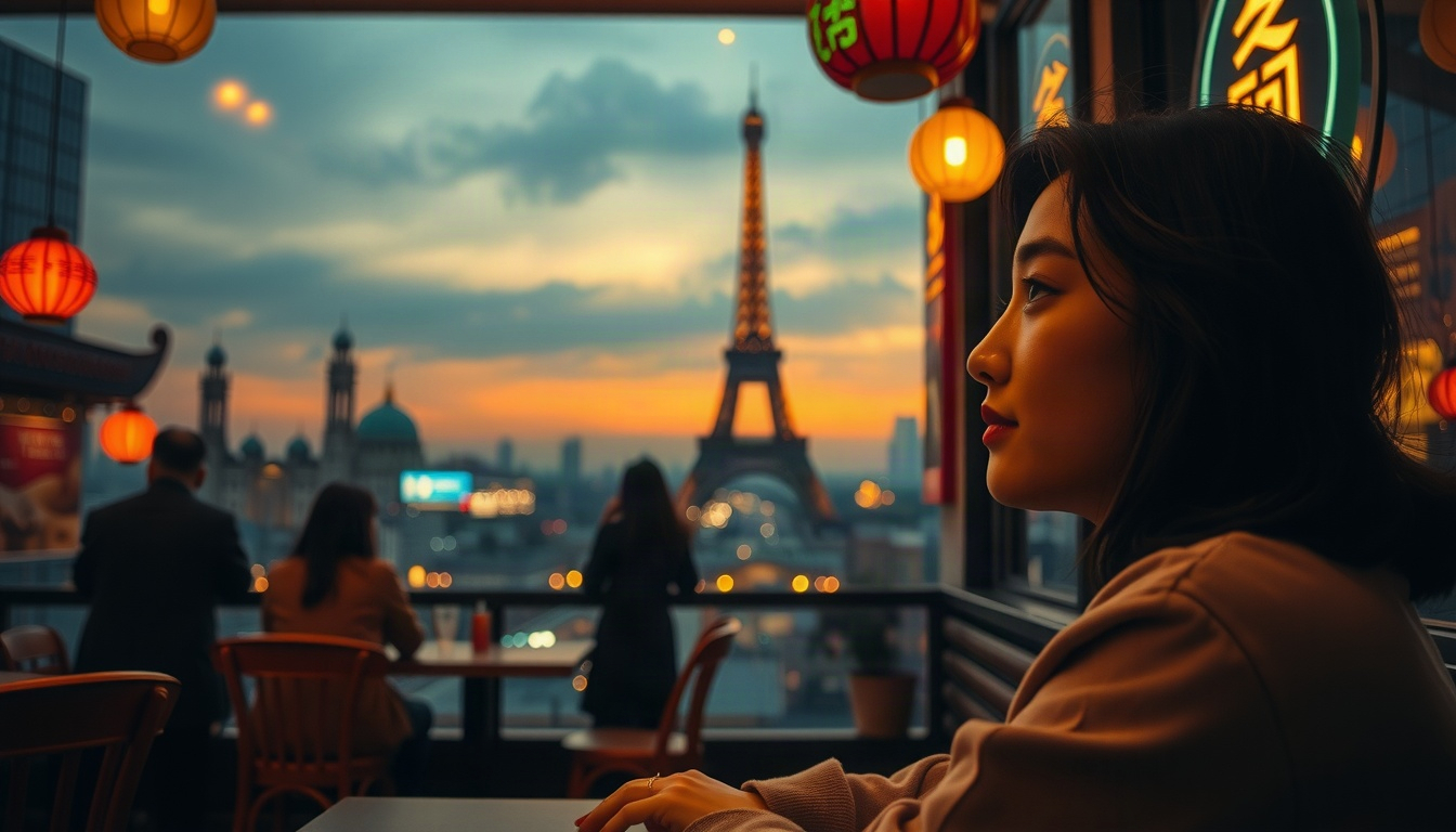 잘먹잘살 에듀윌 - Korean woman upper body shot with face visible, sitting in a cozy cafe with an open book and laptop, natural hands, warm lifestyle photography