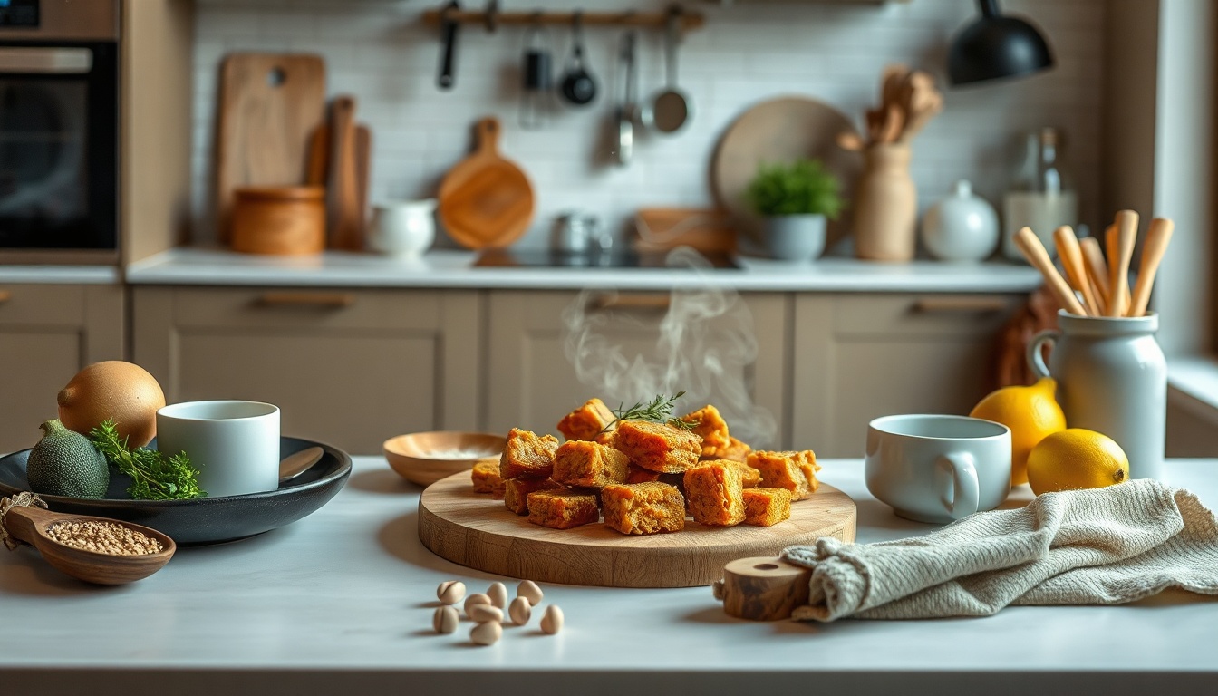 가전 추천 - modern kitchen interior with smart home appliances, aesthetic home appliance recommendation setup, bright and cozy atmosphere