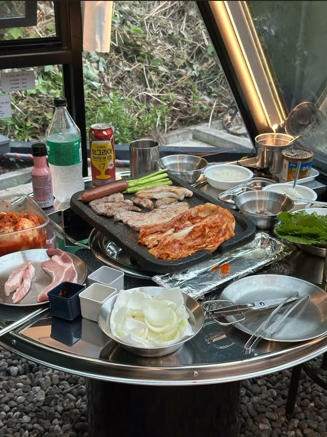 거제 화양연화풀빌라 바비큐 한 상
