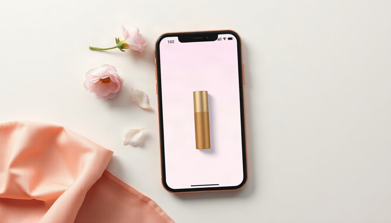 UI 디자인 - flat lay of smartphone and tablet showing clean mobile app UI design screens, pastel color palette swatches and sketchbook on white desk, UI design concept
